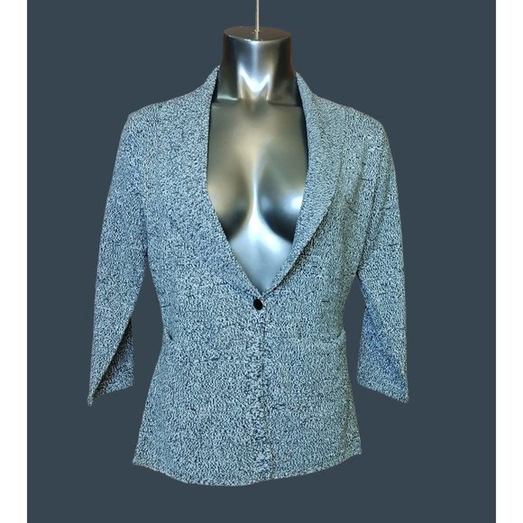 New York & Company Jackets & Blazers - NWT New York & Co Blue Button-up Blazer Style Sweater Sz S 7th Ave Design Studio